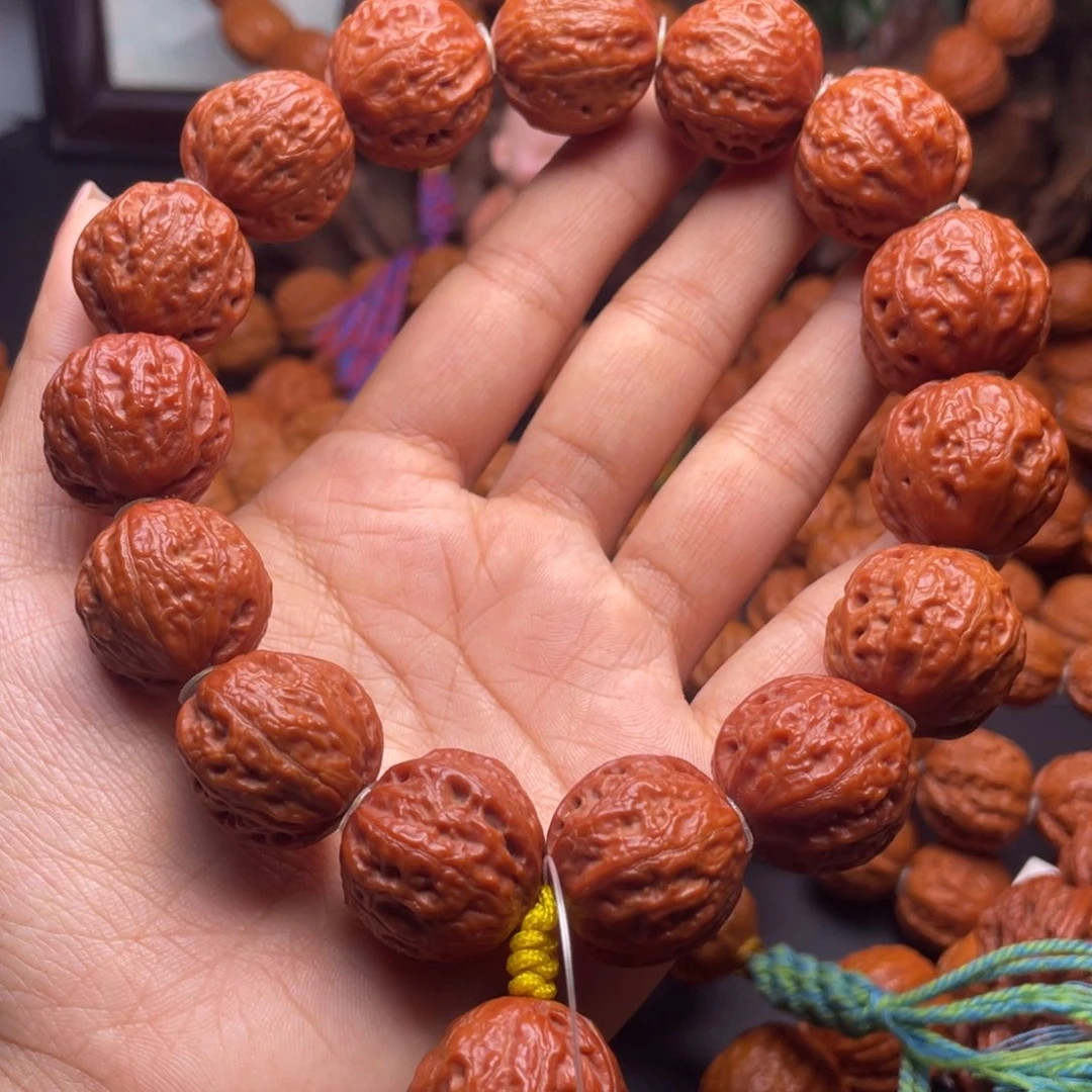 文玩核桃手串荔枝纹元宝