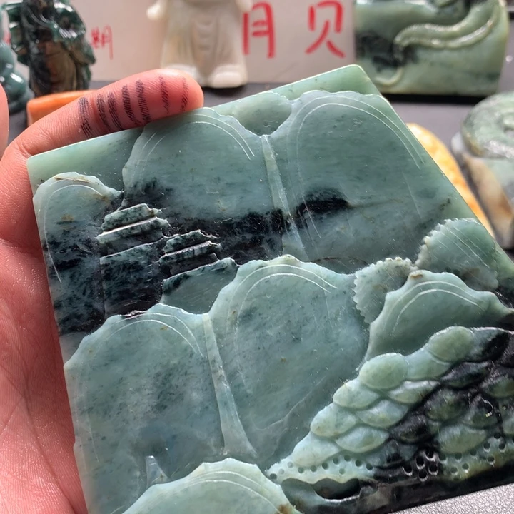 翡翠未镶嵌颈饰保真天然a货翡翠