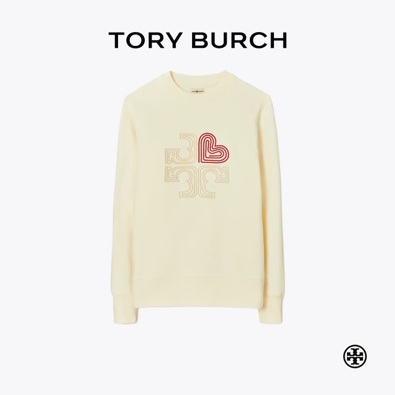 【礼遇】TORY BURCH 汤丽柏琦 运动系列 心形LOGO卫衣 83227