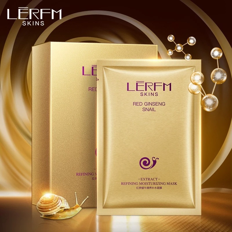 【官方正品】红参蜗牛面膜补水保湿抗皱滋润水嫩修护肌肤提亮紧致