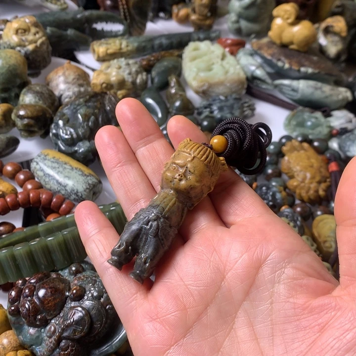 岫岩河磨玉（透闪石质玉）未镶嵌笔搁