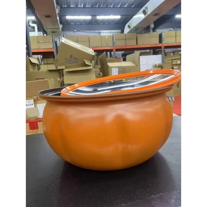 随机发家用小黄鸭南瓜锅微压锅焖烧料理多功能锅电磁炉通用礼品