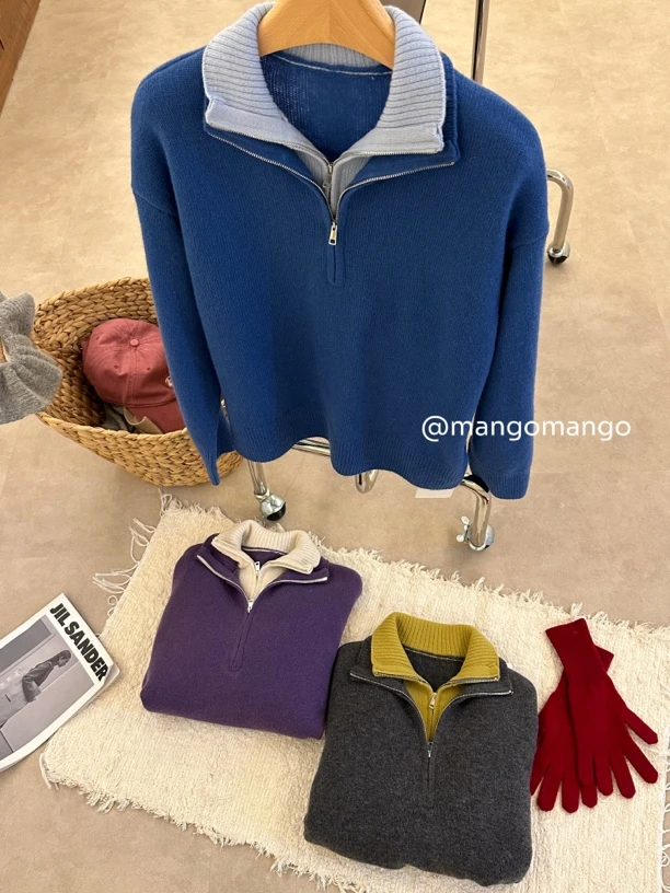 ABOUT MANGO毛衣外套孤品捡漏