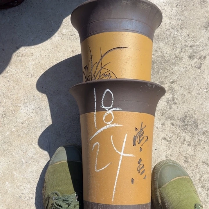 紫砂花盆紫砂的花