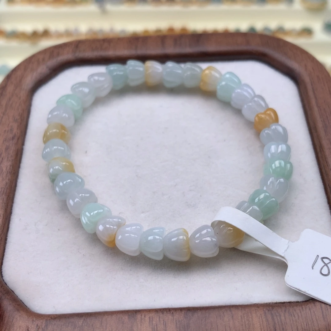 翡翠散珠桂花手串