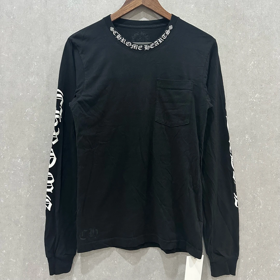 99新 LouisVuitton/路易威登 克罗心字母领口印花长袖S码004530