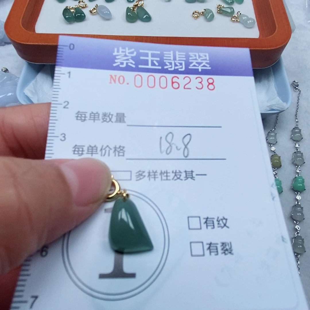 颈饰未镶嵌翡翠冰透随行