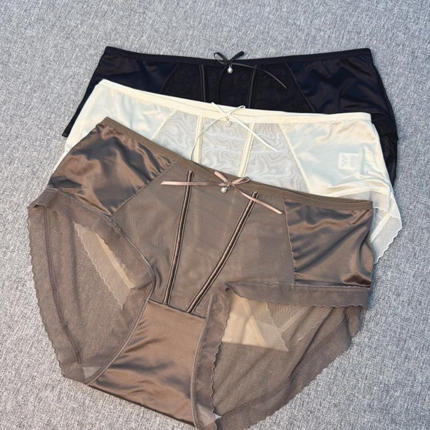 78011 中腰女士透明性感女士网纱透气三角内裤