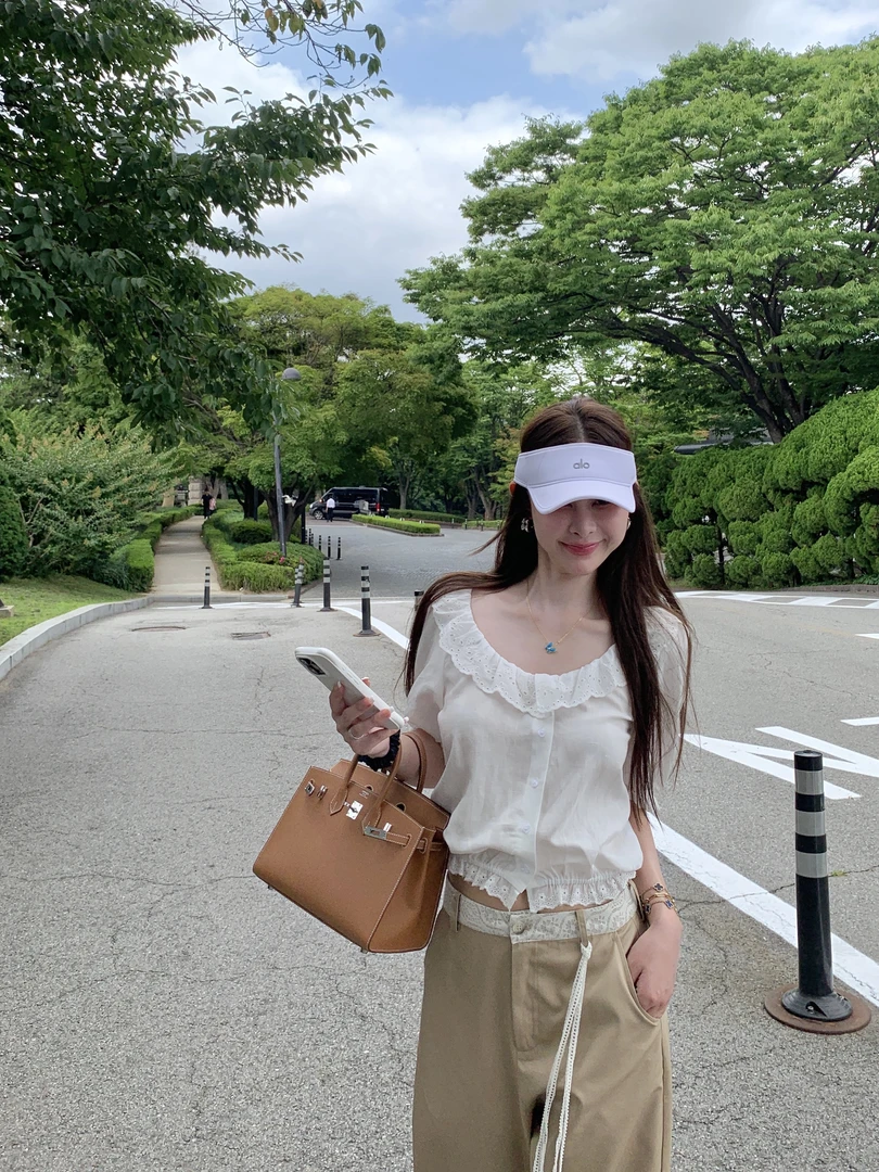 TTS【气质女神】修身提花小衫法式气质短袖夏季时尚上衣