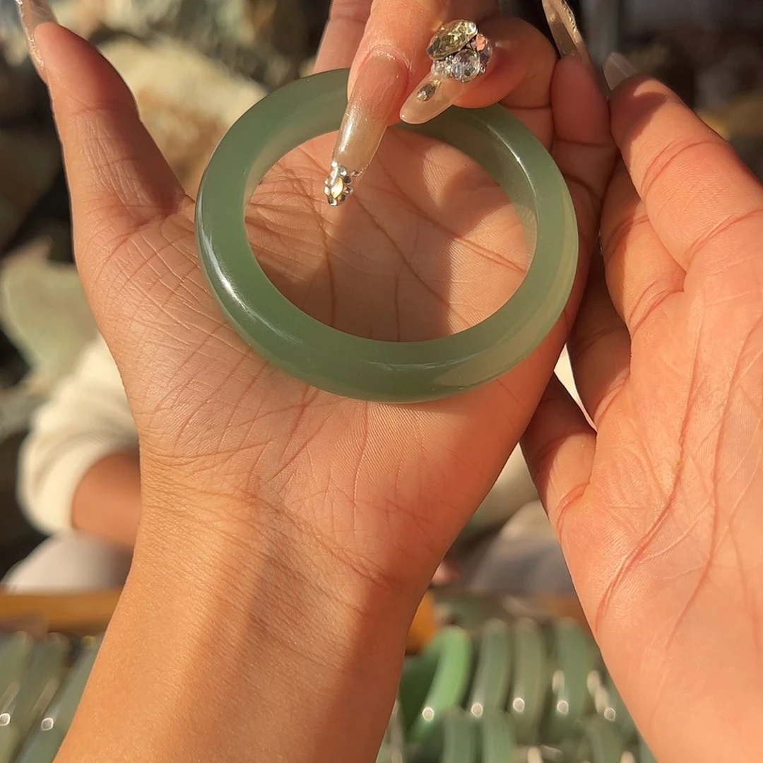 绿东陵冰晴水手镯