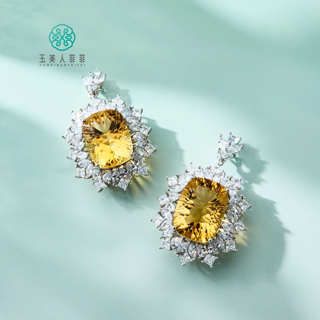 石惑珠宝*黄水晶方形吊坠约39*31mm-多样性发一-赠绳