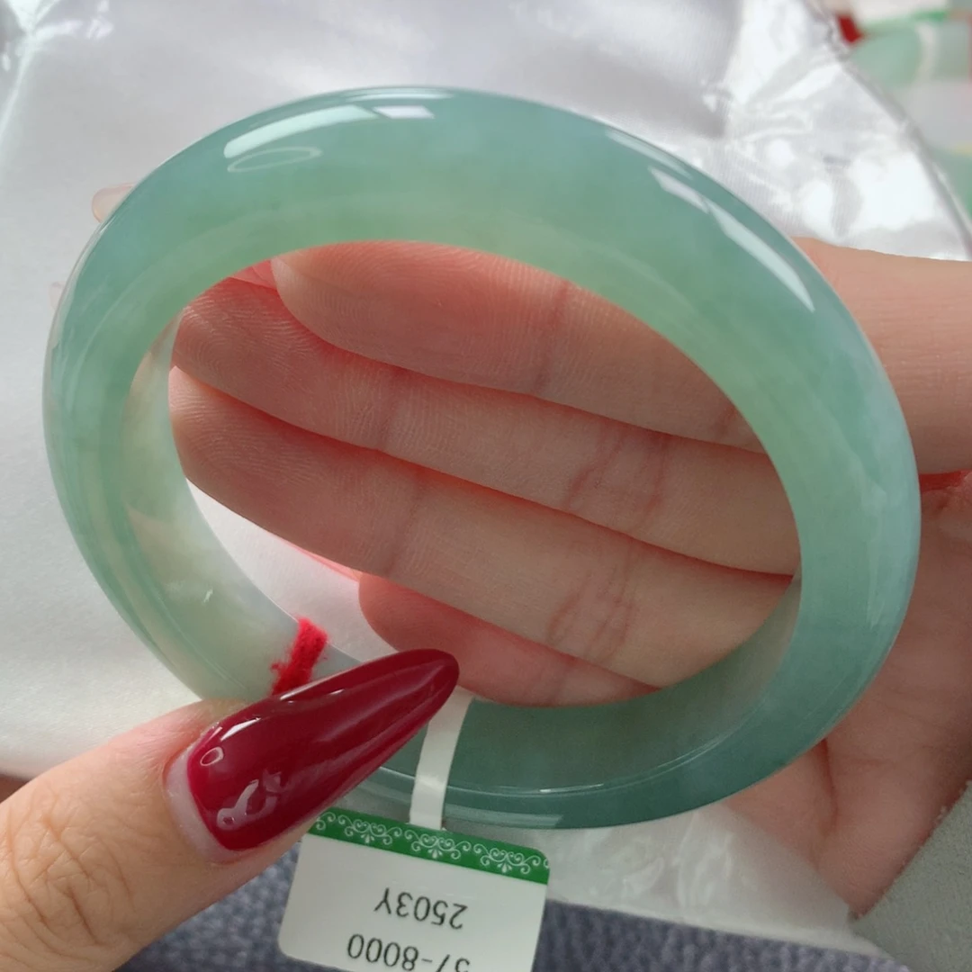 未镶嵌手镯翡翠缅甸天然翡翠A货57.4