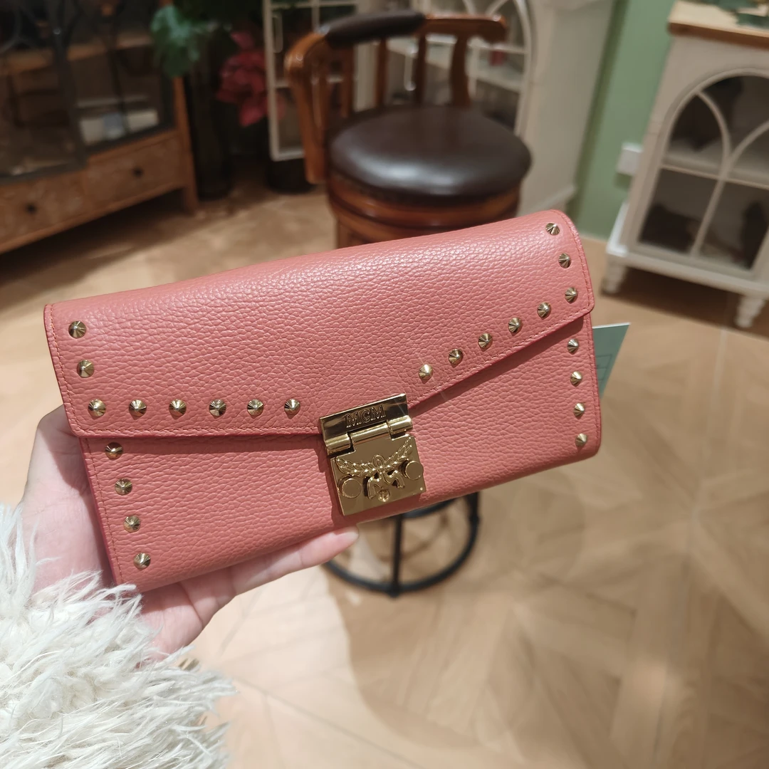 95新 MCM MCM粉色链条包 25010083-01