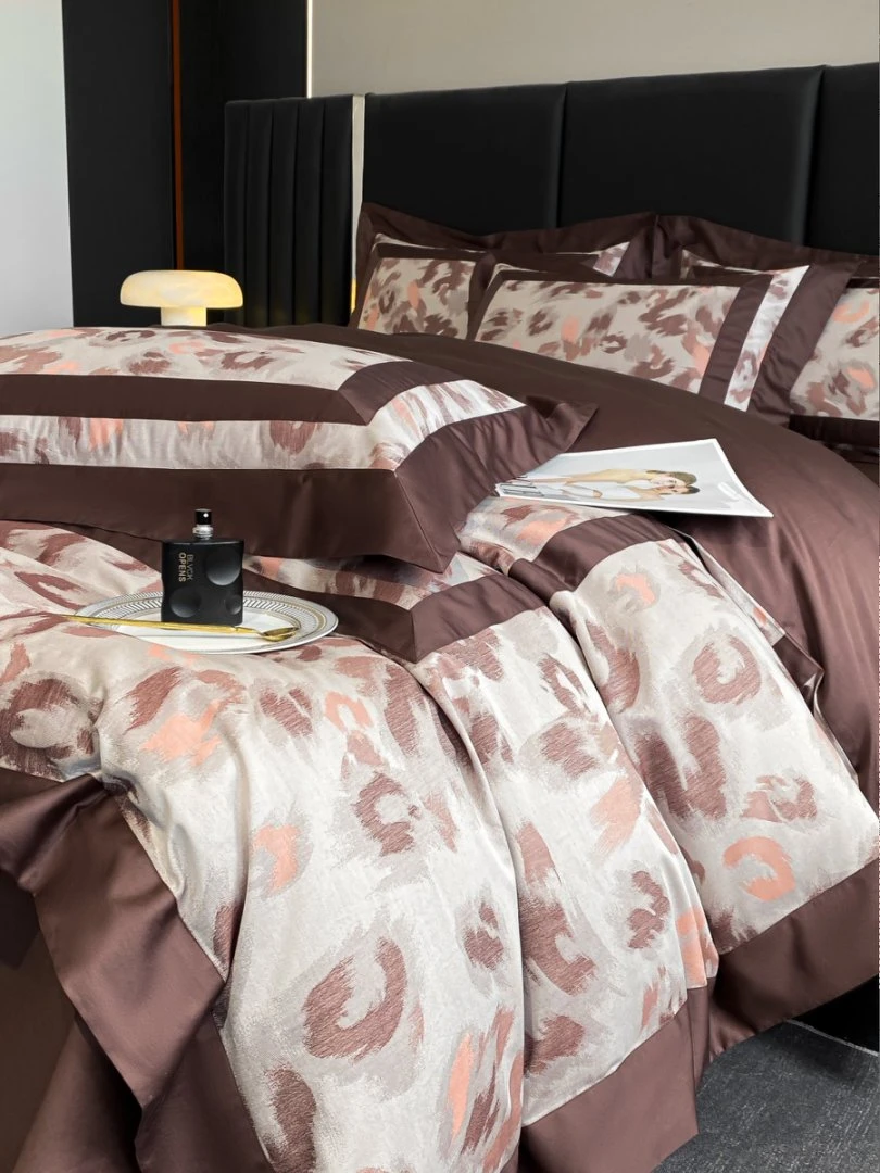 老宋精选-高奢全棉四季款【斯卡蒂】色织提花工艺 四件套-1771