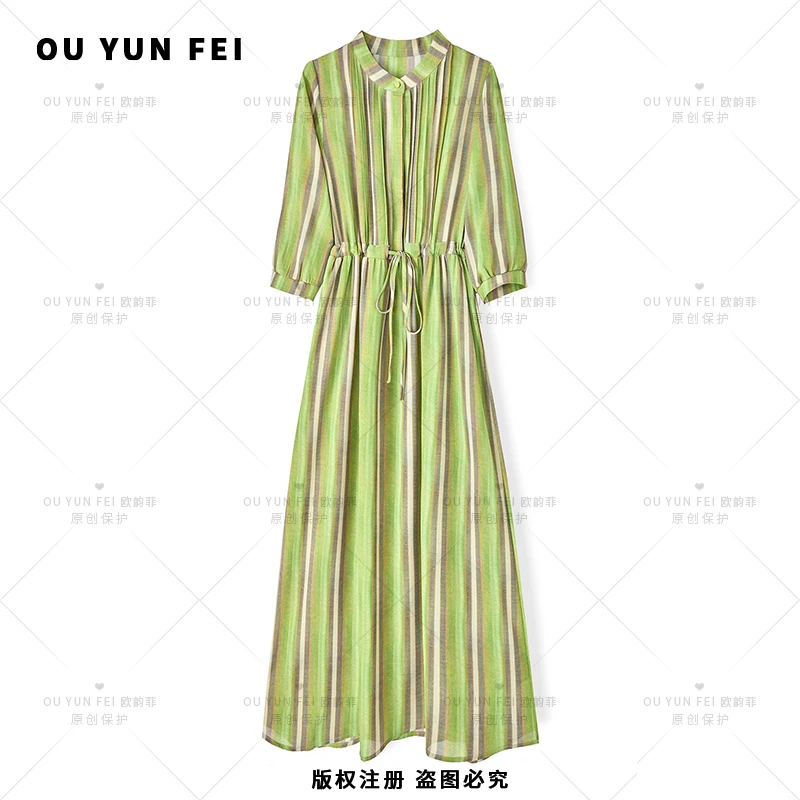 气质连衣裙夏季新款显瘦穿搭轻奢女装洋气高级长裙HY1555