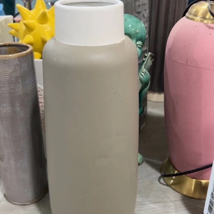 瓷花瓶摆件外贸出口（微瑕）高37口7公分