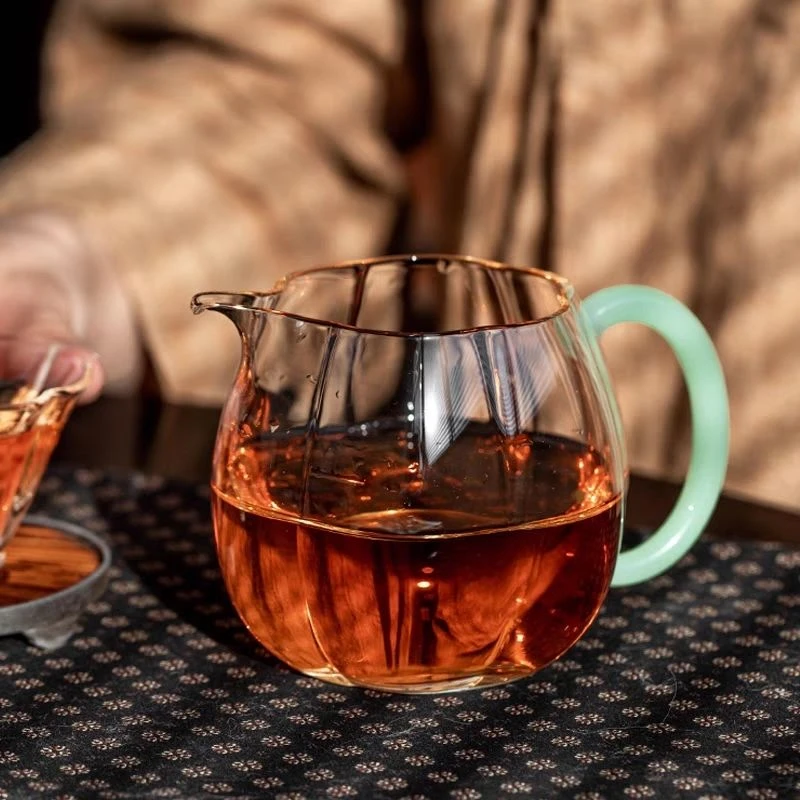 十载爱棠倾慕公道杯透明耐热玻璃高透亮高档茶海分茶器功夫茶具