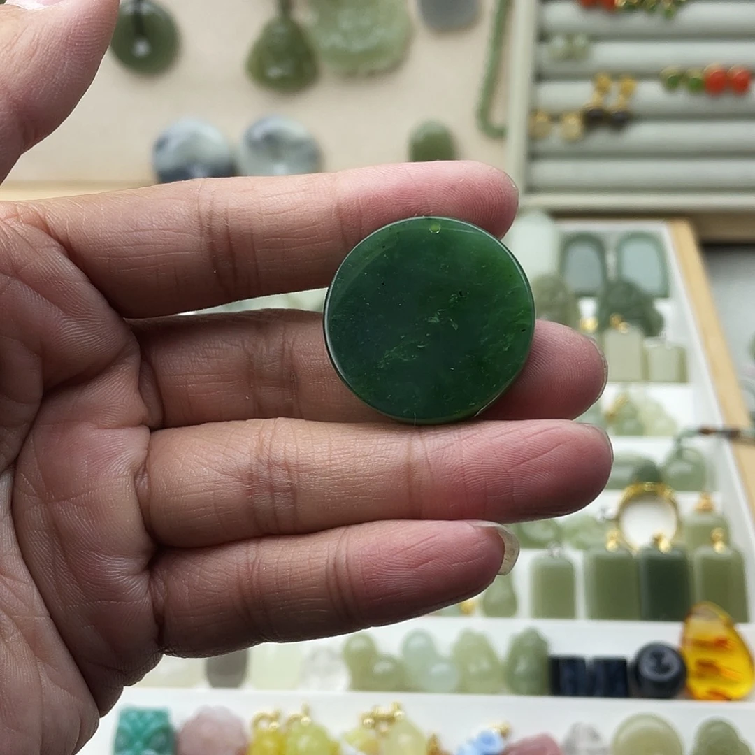 和田玉未镶嵌吊坠(不含链)