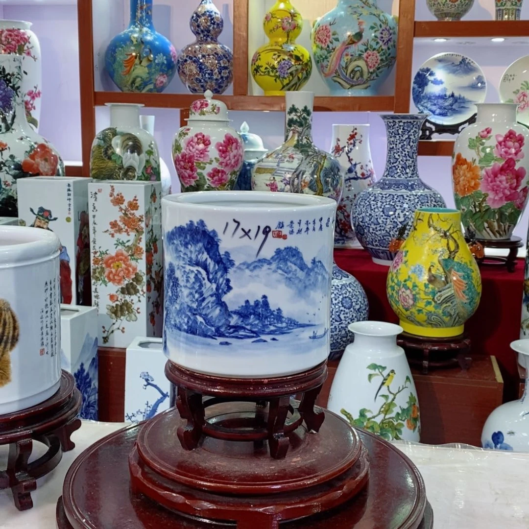 瓶水**城景德镇陶瓷手绘