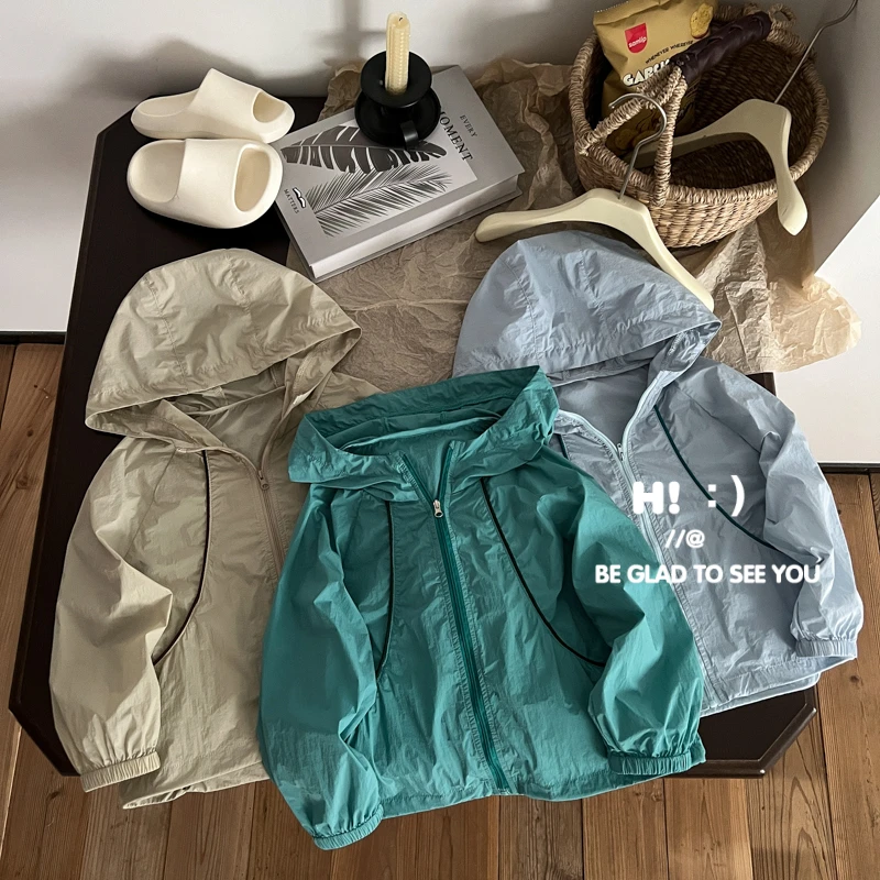 【现货】郝叔童品夏季新款洋气时尚男童2025潮流网红款防晒衣BY5253