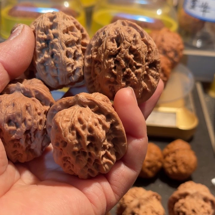 文玩核桃把件一对西北将军一对华北将军