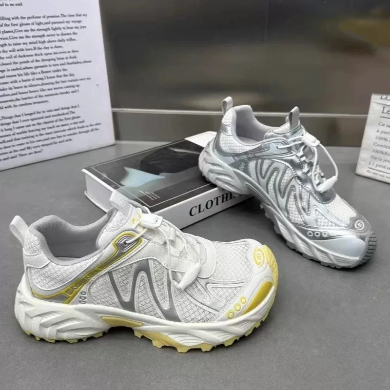 运动鞋夏网面透气女鞋百搭新款机能风户外软底休闲老爹鞋子