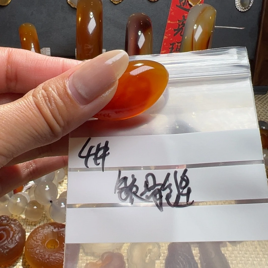 玛瑙/玉髓颈饰合金风**顺4