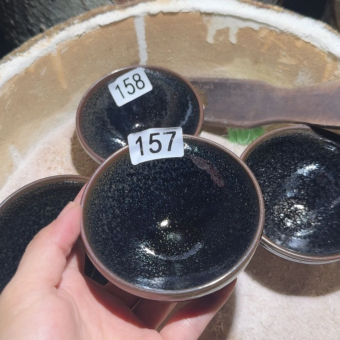 茶盏157 秋罗柴烧手工主人杯158二选一