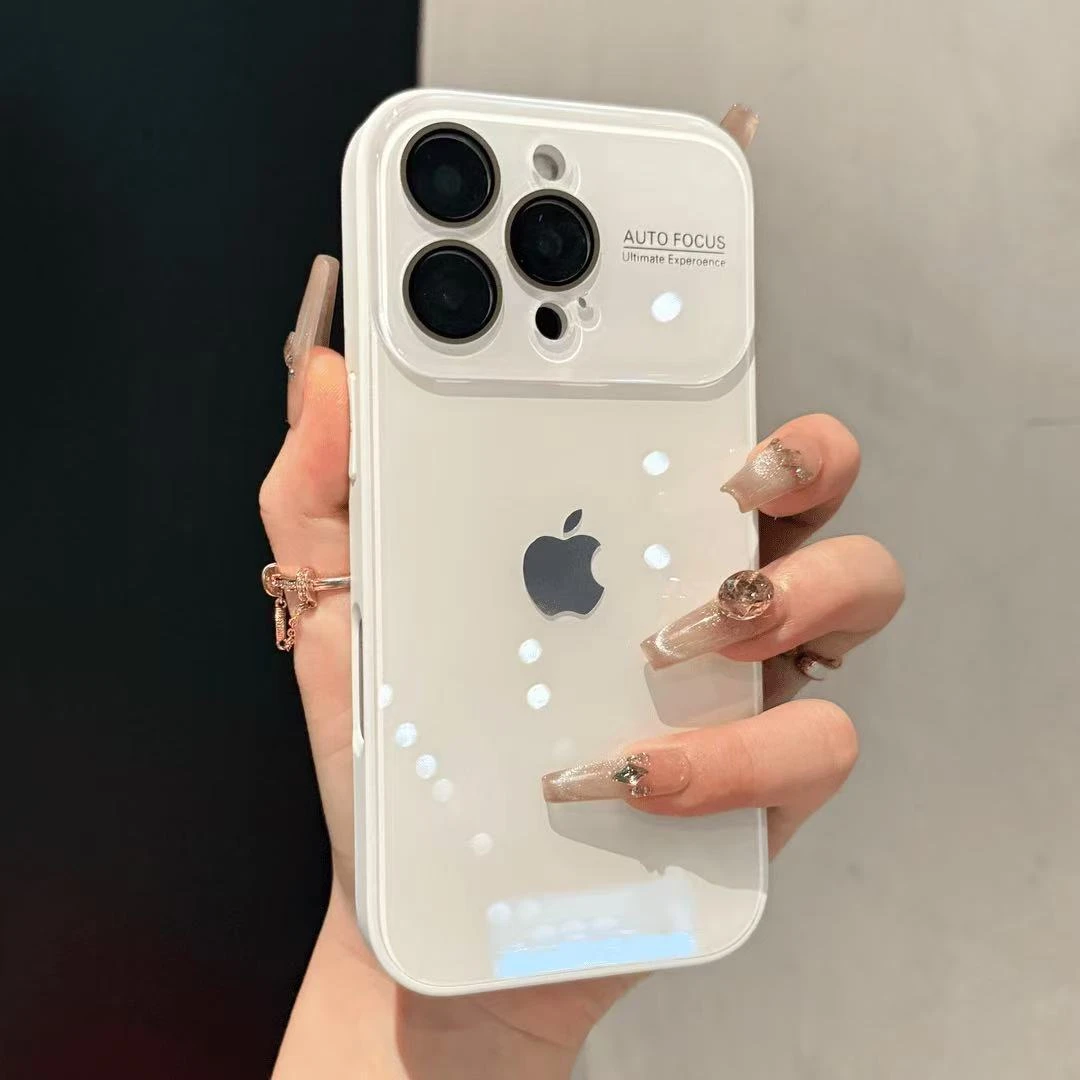 高级感秒变17大视窗适用苹果16手机壳iPhone15玻璃14promax简约13