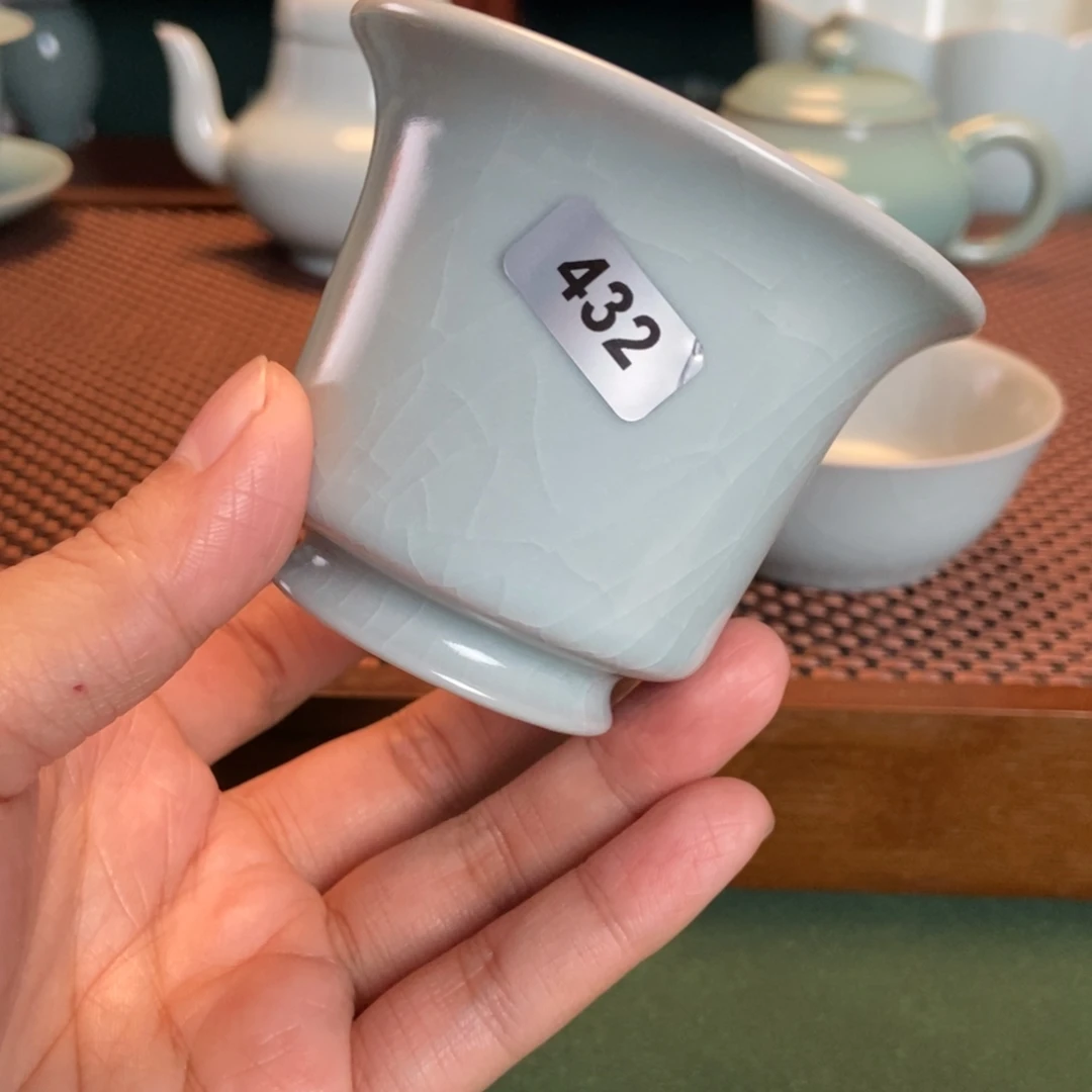 摆件仿古釉瑕疵杯子432