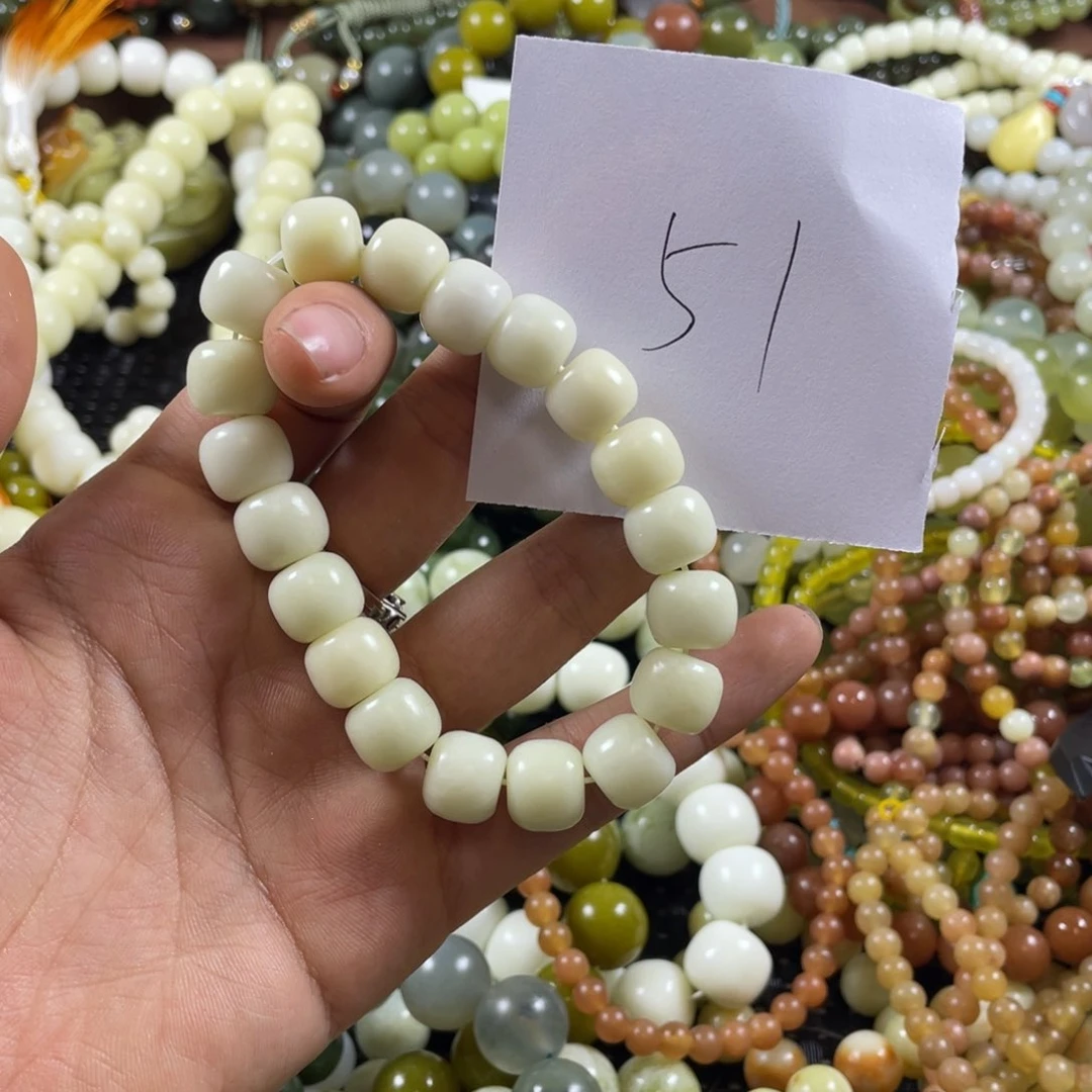 未镶嵌蛇纹石玉手串