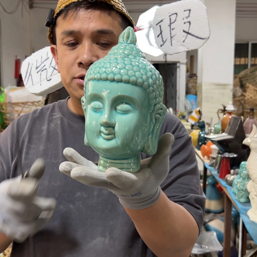 摆件180 号高中低温陶瓷工艺瓶（部分微瑕）