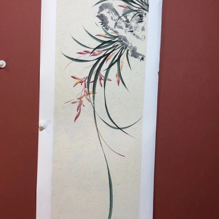 国画听兰老师花鸟