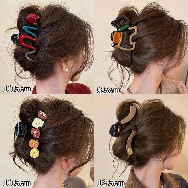 网红款爆款鲨鱼夹头发抓夹夹子发夹女2025新款夹子后脑勺百搭发饰