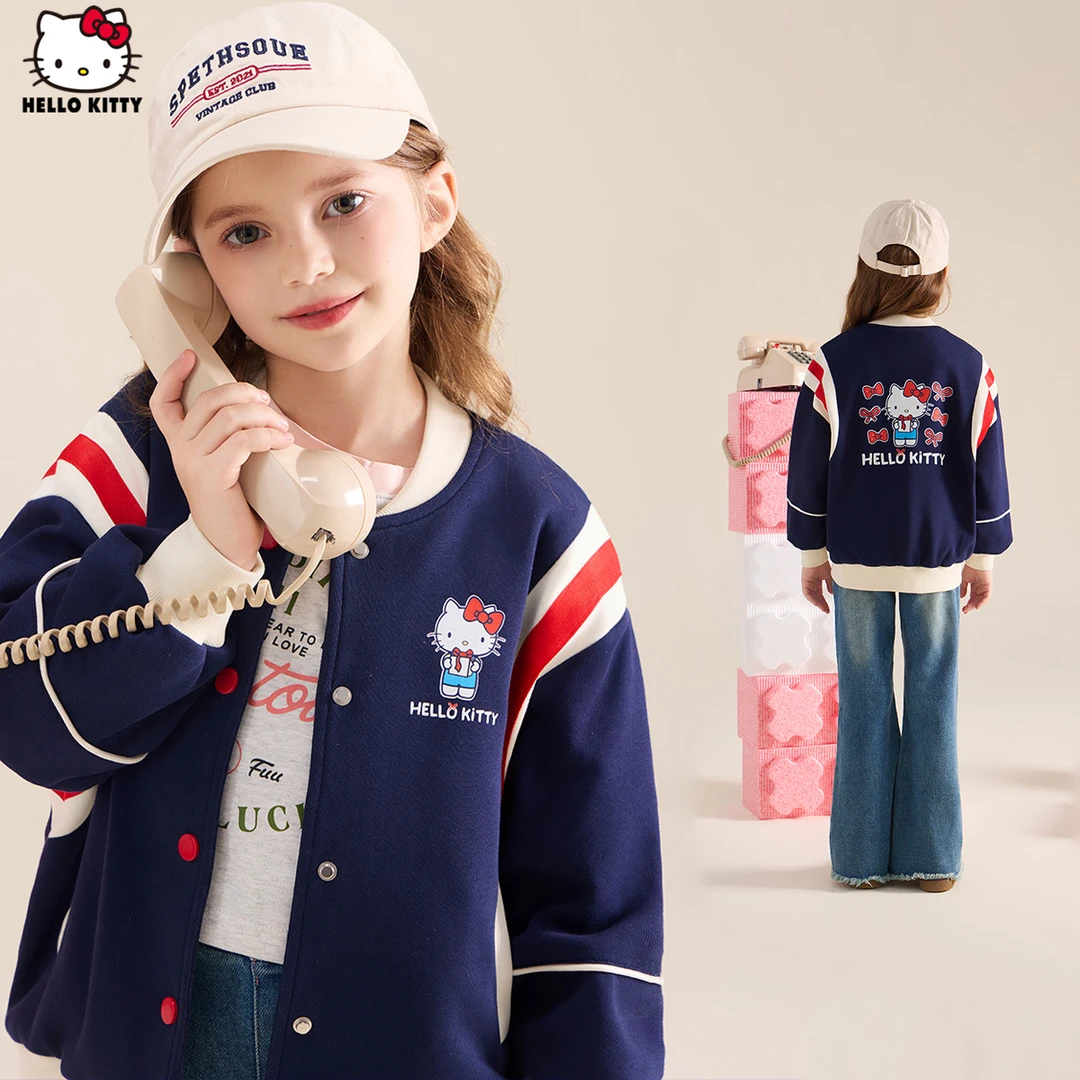 女童春秋外套2025新款运动休闲中大童棒球服潮