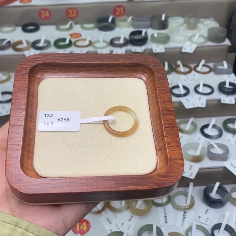 【闪购商品】和田玉（糖玉）戒指未镶嵌