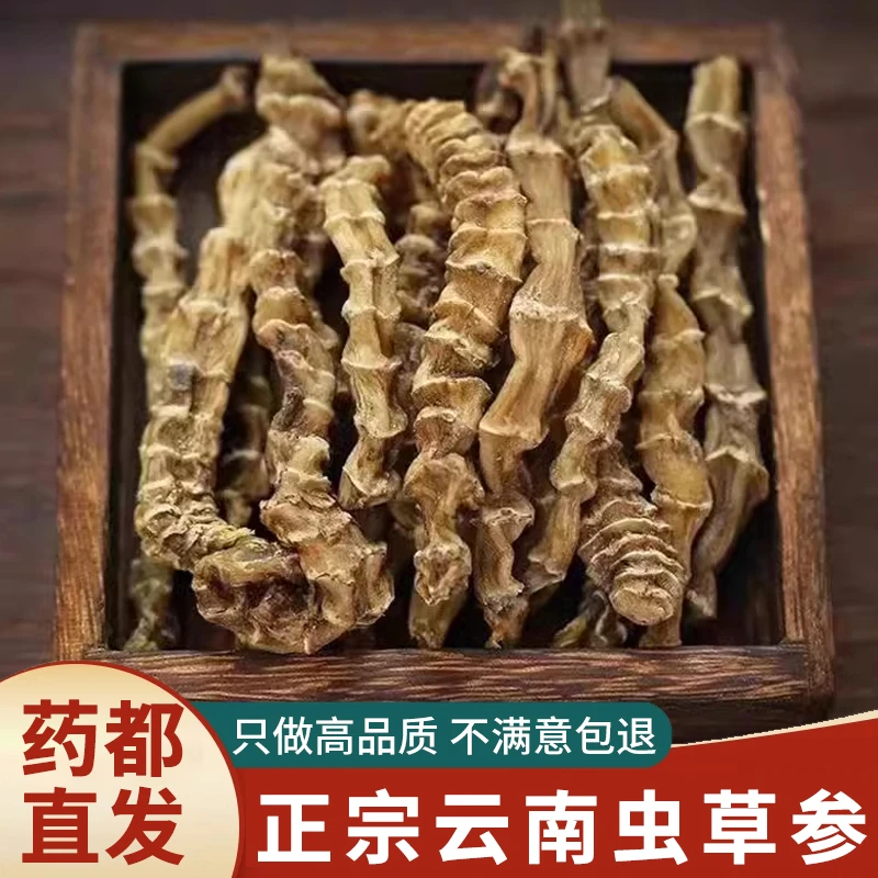 【助农补贴】【买半斤送半斤】云南深山虫草参干货正宗地参煲汤泡酒料
