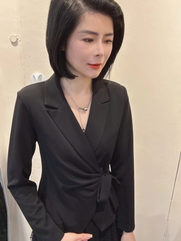 【娟子】春季新款时尚设计感收腰西装外套