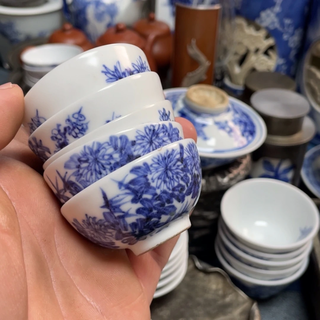 花***坊核桃两个球核桃两个球茶杯