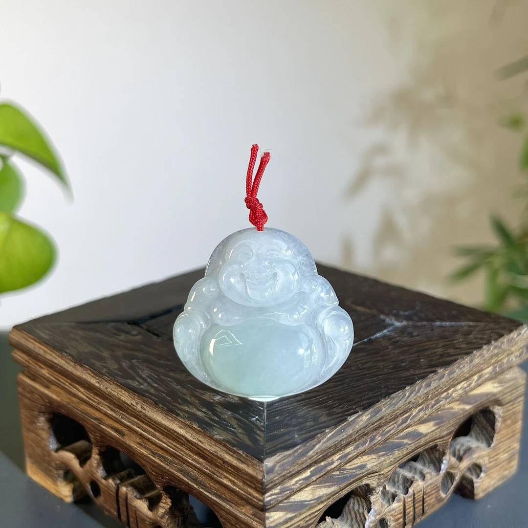 JCB26-81  天然缅甸A货翡翠    佛公