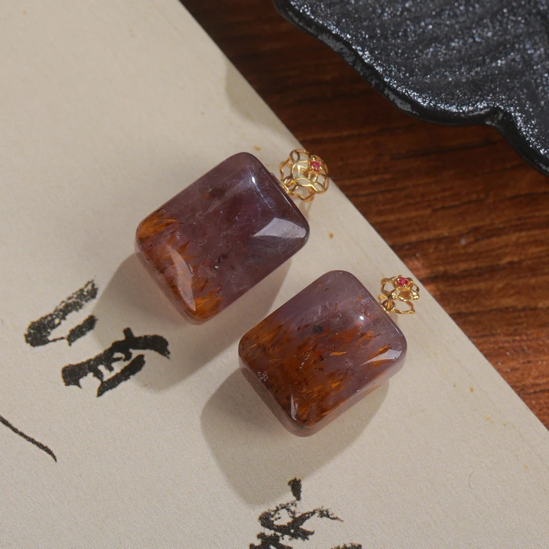 【诗语】18K金紫钛吊坠多样性发一QT-186 Y3-009