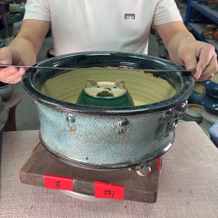 泳坤堂石湾盆陈*生陶瓷