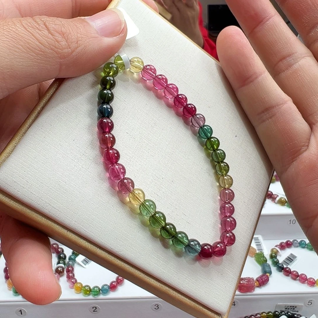 碧玺未镶嵌手串5.5mmmmmmmm