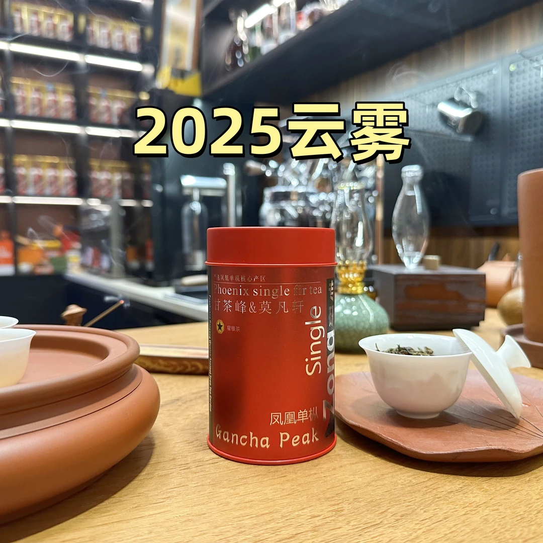 甘茶峰&莫凡轩甄选【2025云雾】潮州凤凰单丛茶 50G 罐装