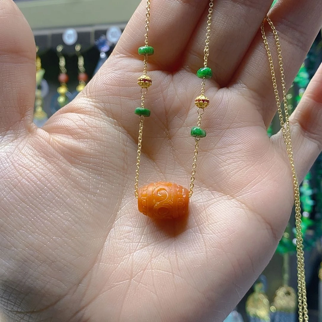 颈饰未镶嵌翡翠翡翠