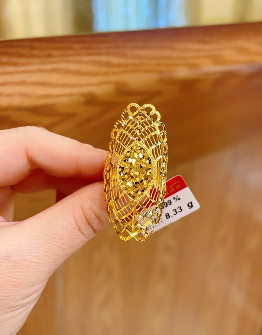 足金戒指8.33克（750/克）实心 活口