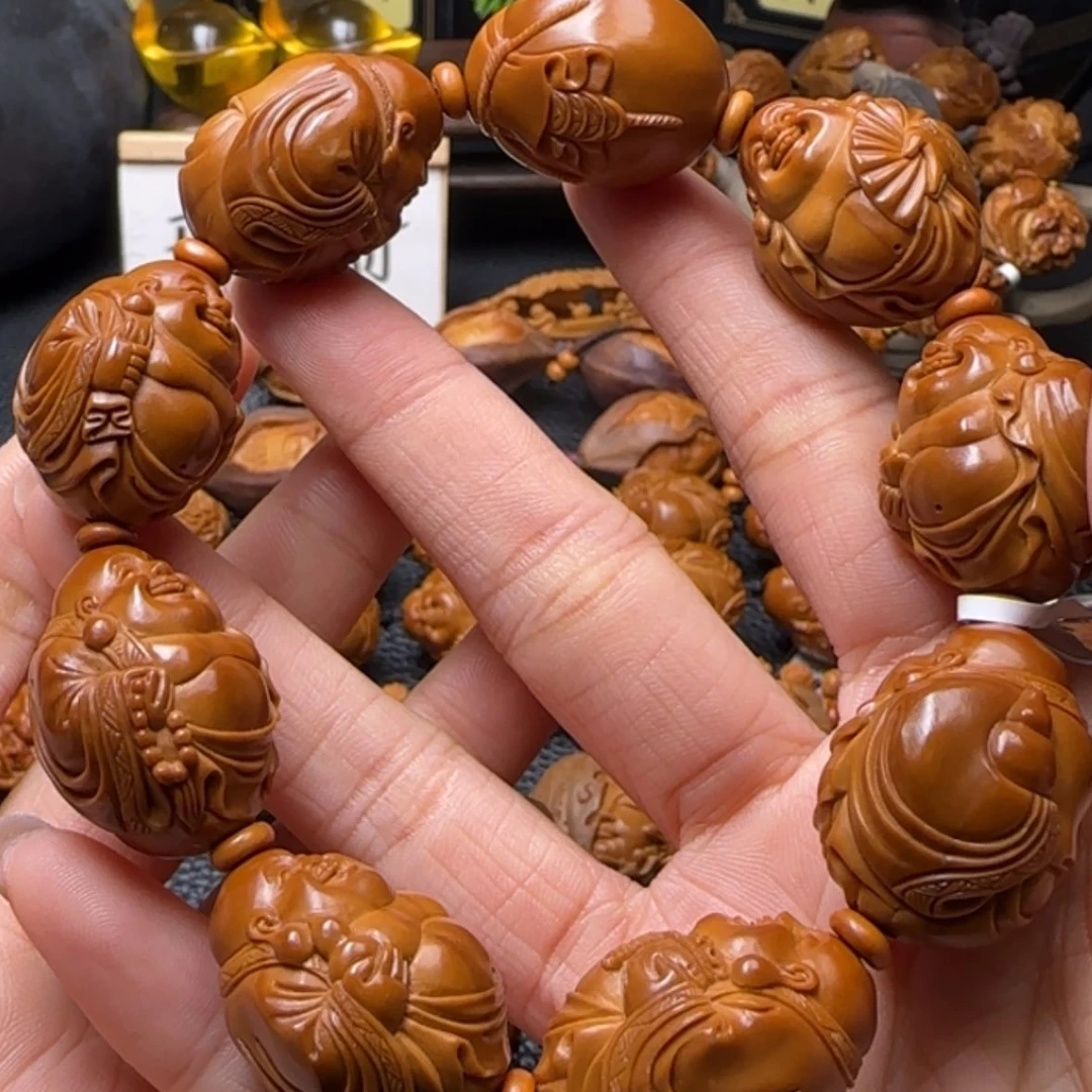 【闪购商品】橄榄核手串开心弥勒