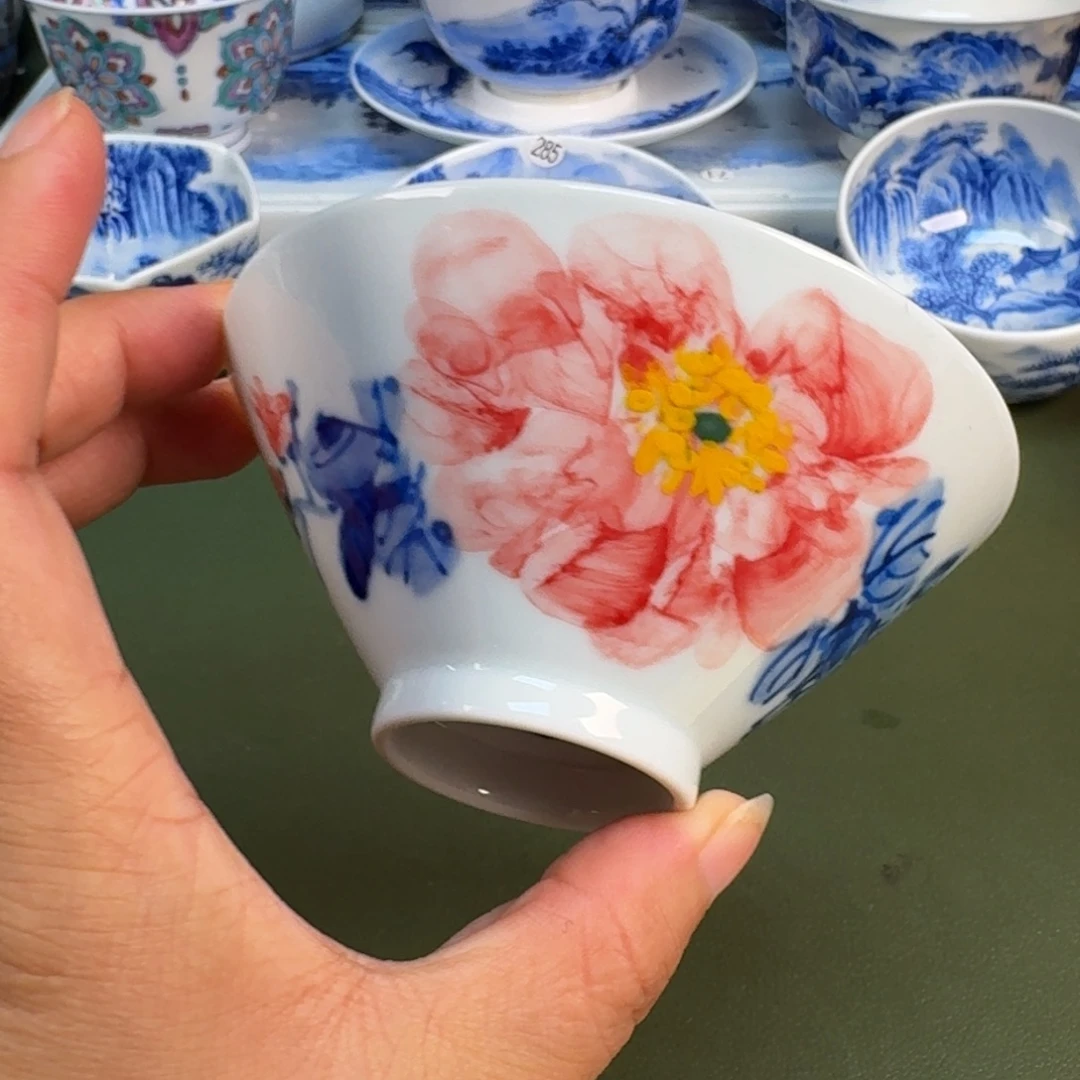 景德镇纯手绘茶具具圆圆275