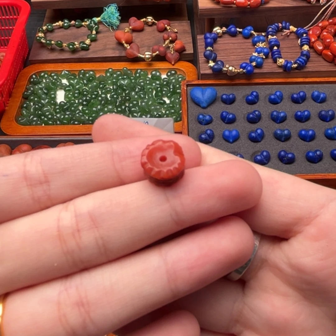 南红玛瑙南红合金31保山羽毛扣