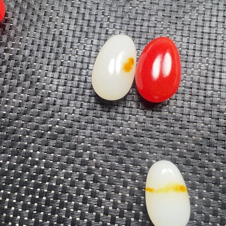 一***志新疆戈壁五彩石金丝